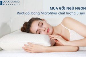 Mua Gối Ngủ Ngon – Ruột Gối Bông Microfiber Chất Lượng 5 Sao