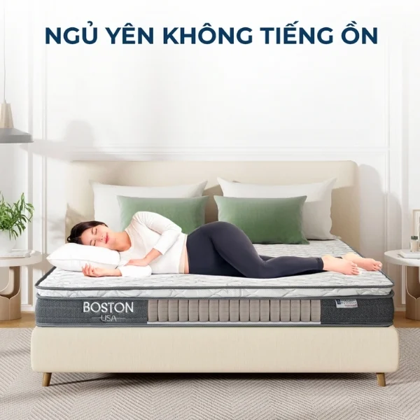 Đệm lò xo túi độc lập Boston chống rung độc lập, không ảnh hưởng người nằm cạnh