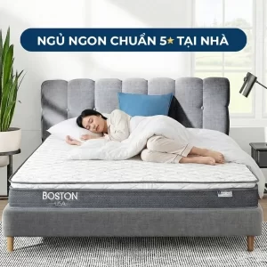 Đệm lò xo túi độc lập Boston đẹm lại giấc ngủ ngon chuẩn y khoa tại nhà