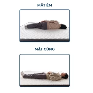 Đệm lò xo túi độc lập Boston gồm một mặt êm và mặt thoáng