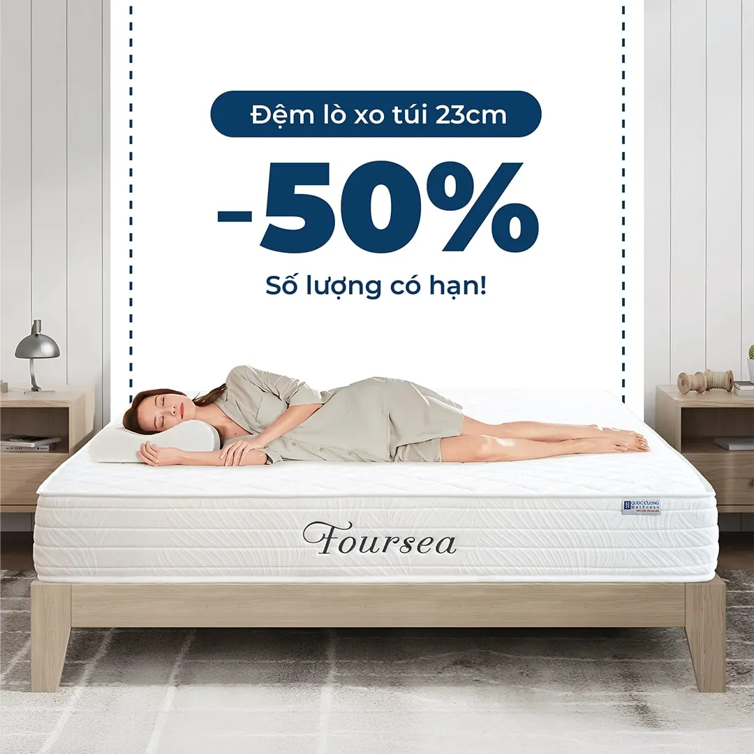 Đệm lò xo túi độc lập Foursea đang giảm giá 5%