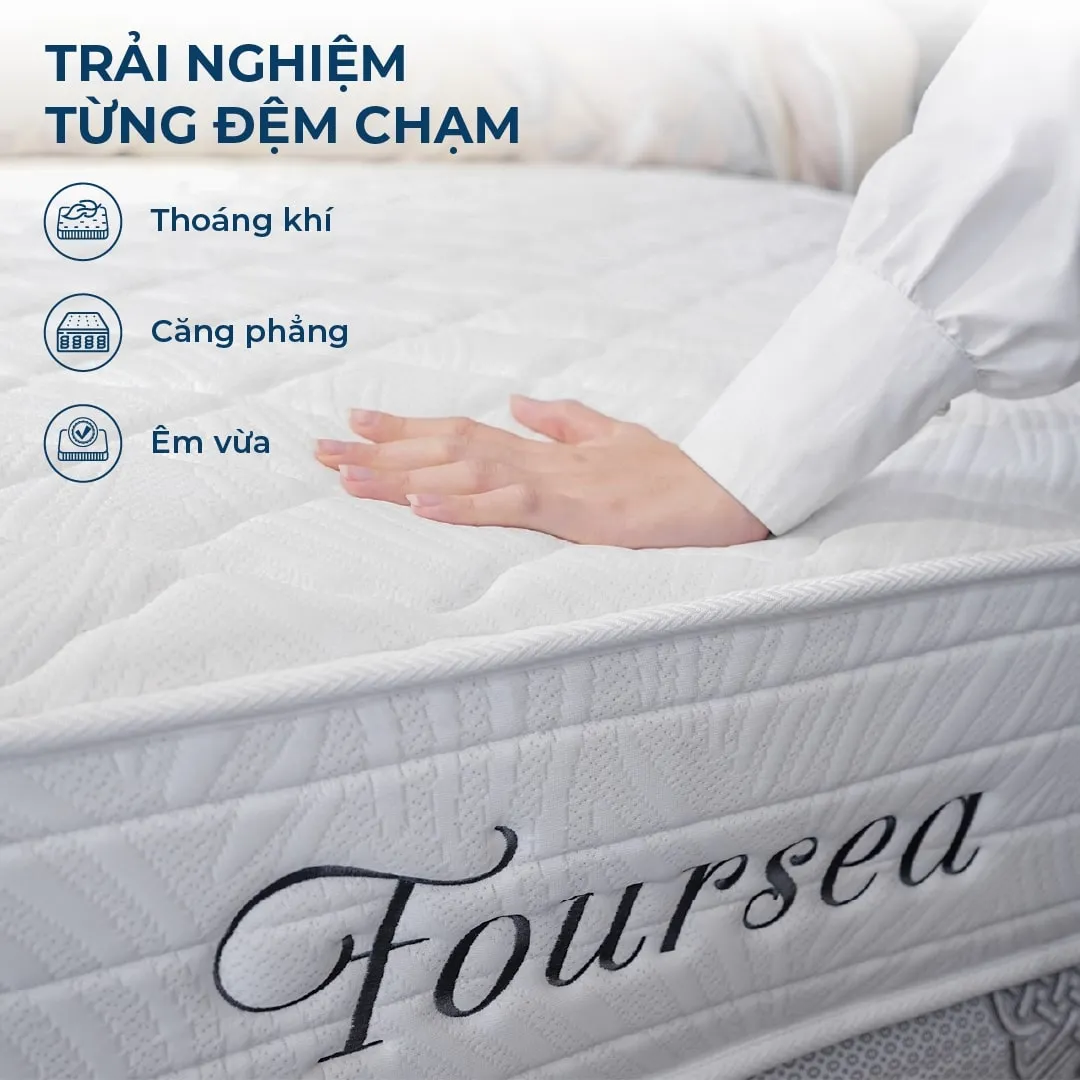 Đệm lò xo túi độc lập Foursea đem đến trải nghiệm nâng đỡ từng điểm trạm