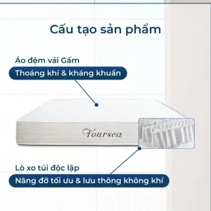 Cấu trúc của Đệm lò xo túi độc lập Foursea