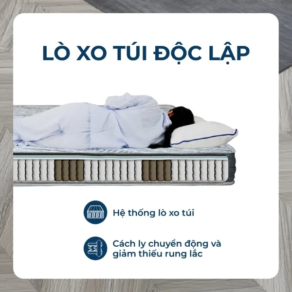 Kết cấu Đệm lò xo túi độc lập US-Life