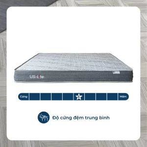 Đệm lò xo túi độc lập US-Life có độ êm vừa phải