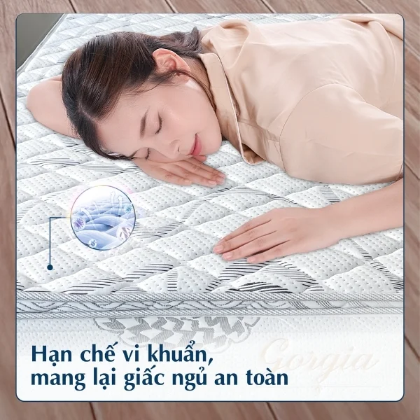 Đệm lò xo túi độc lập Gorgia hạn chế vi khuẩn, an toàn tuyệt đối
