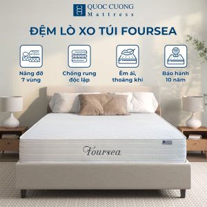 Đệm lò xo túi nhập khẩu Foursea 23cm