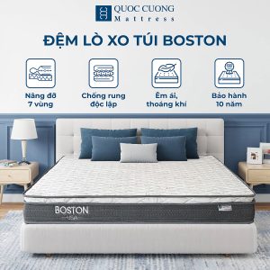 Đệm lò xo túi 3 lớp Boston 18cm