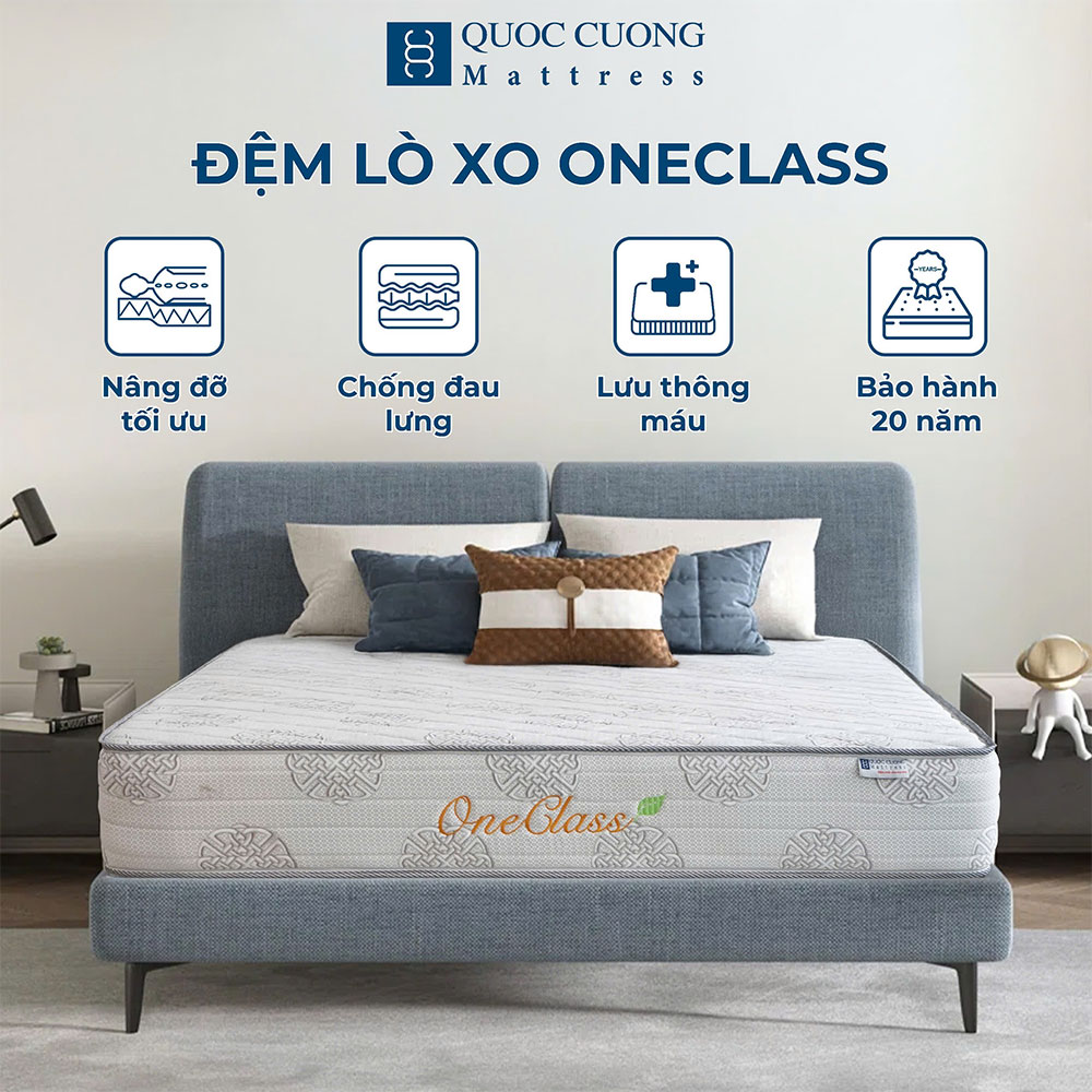 Đệm lò xo liên tục Oneclass 23cm