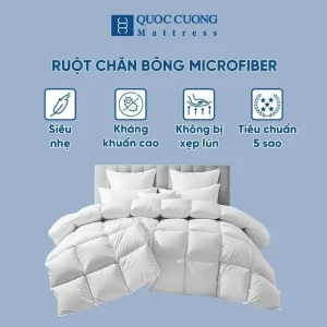 Ruột chăn Microfiber có Độ mềm mịn tuyệt đối
