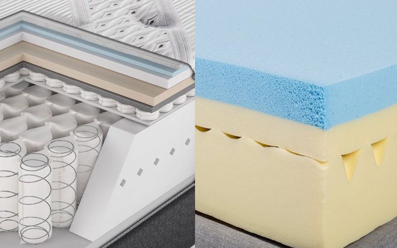 So sánh nệm foam và nệm lò xo về chất lượng